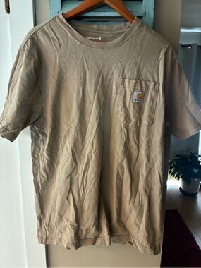 Carhartt Loose Fit Crewneck Tee in Khaki Brown
